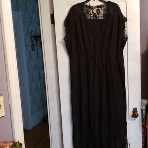 Black Lace Maxi Dress